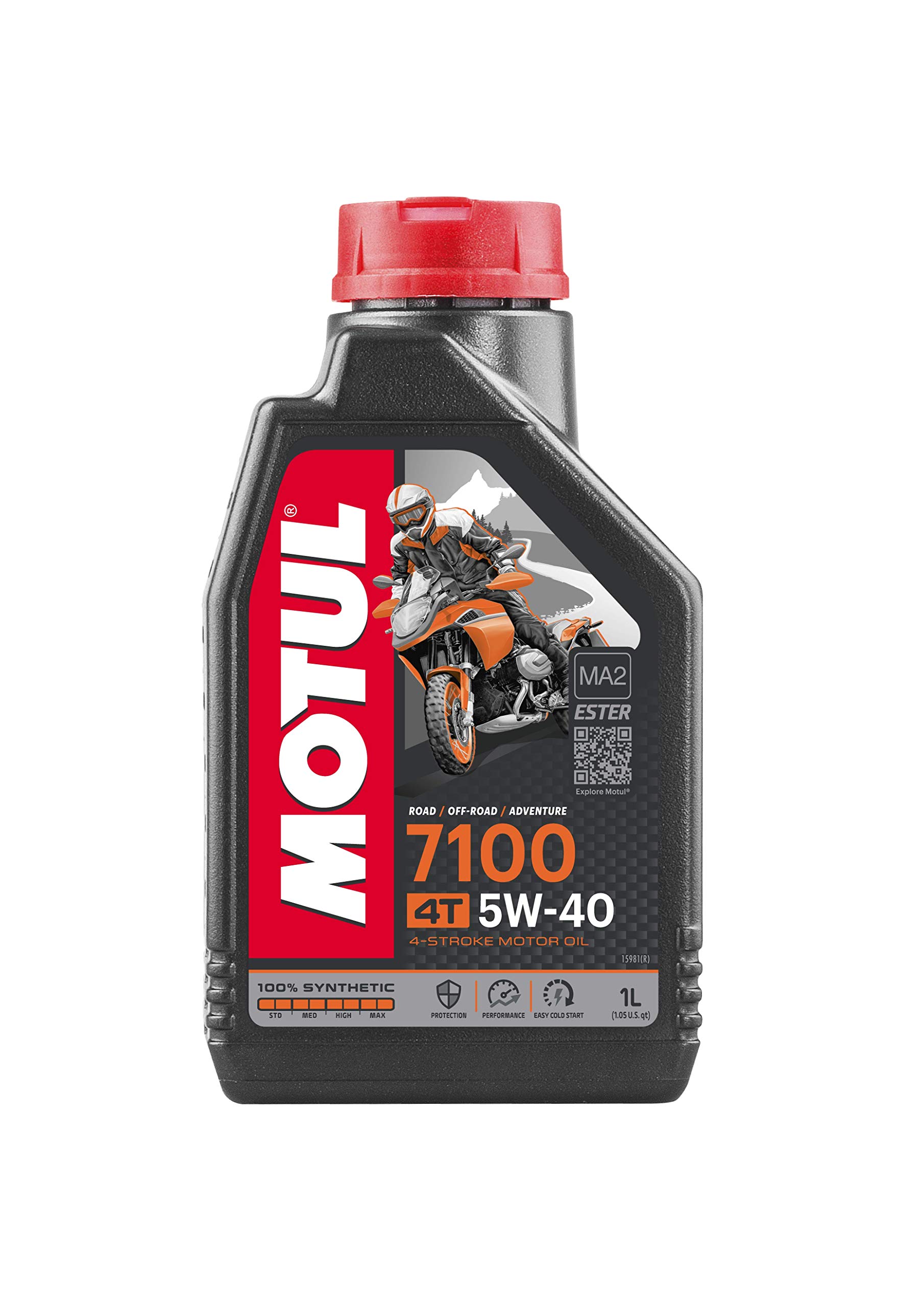 MOTUL(モチュール)7100 4T 5W40 バイク用エンジンオイル 100% 化学合成 1L [並行輸入品]