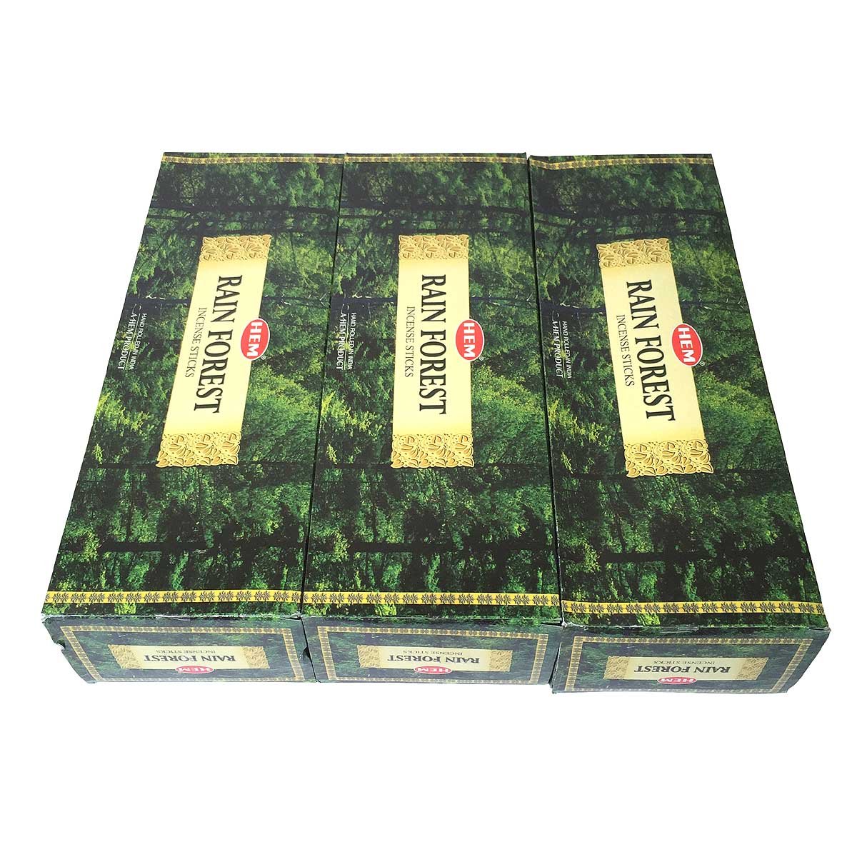 レインフォレスト香スティック 3BOX(18箱) /HEM RAIN FOREST/インセンス/インド香 お香 [並行輸入品]