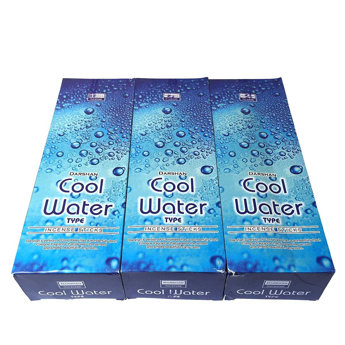 クールウォーター香スティック 3BOX(18箱) /DARSHAN COOL WATER/インセンス/インド香 お香 [並行輸入品]