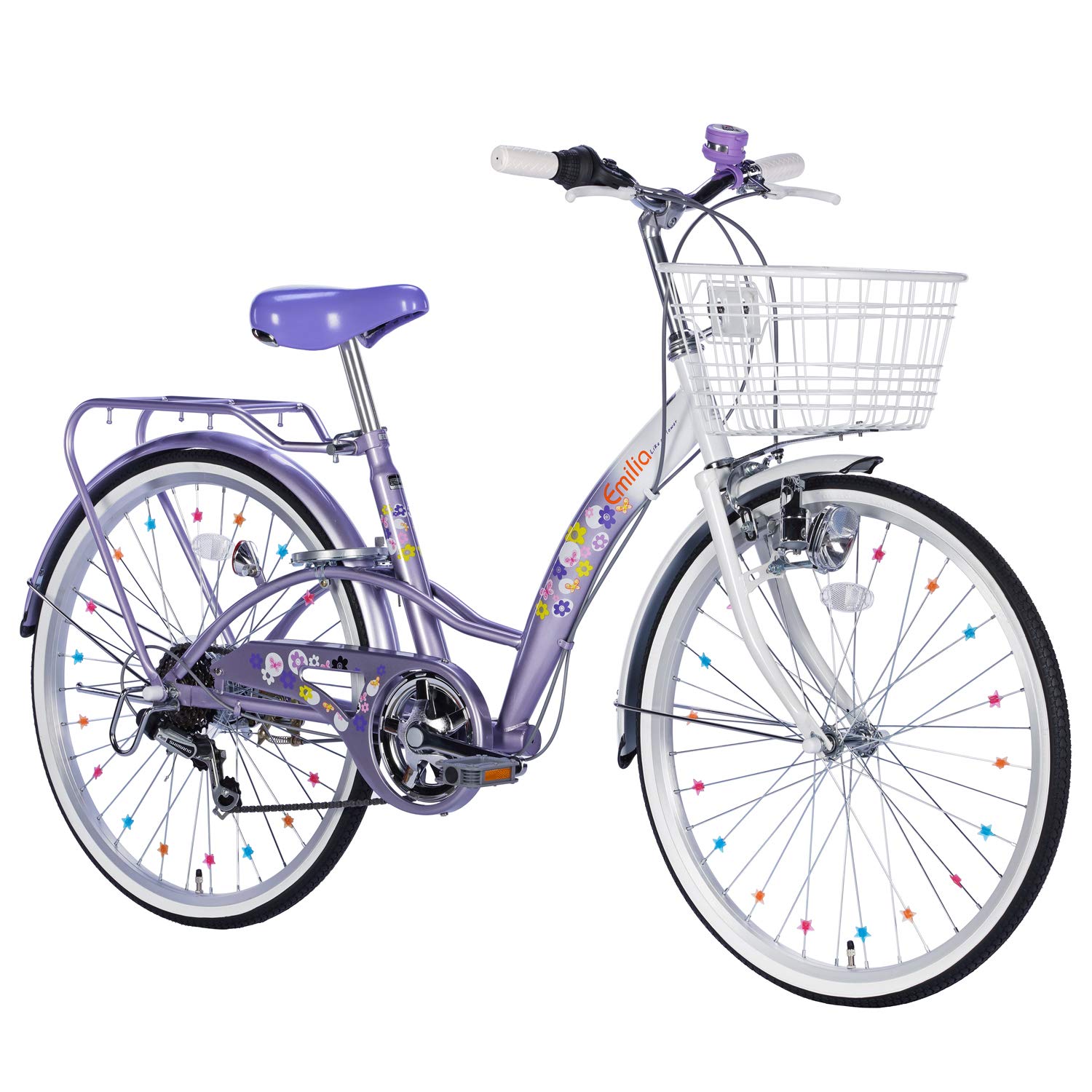 21Technology (Emilia) エミリア (24インチ) 子供用自転車 自転車 女の子 シマノ製6段変速ギヤ ギフト 誕生日 プレゼント