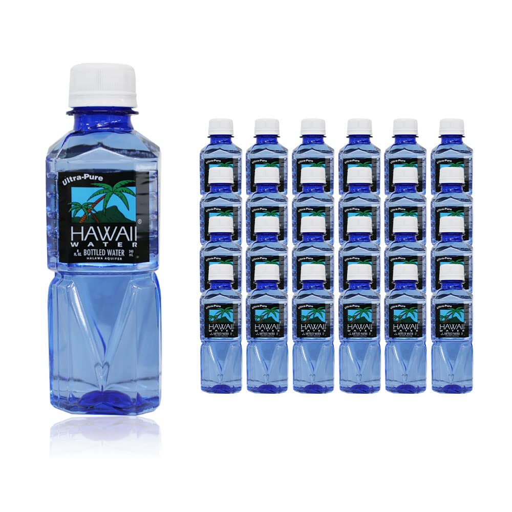 ハワイウォーター 240ml×24本 ブルーボトル 純度99.9% ピュアウォーター 超軟水 Hawaiiwater お水 ペットボトル 海外 (ブル