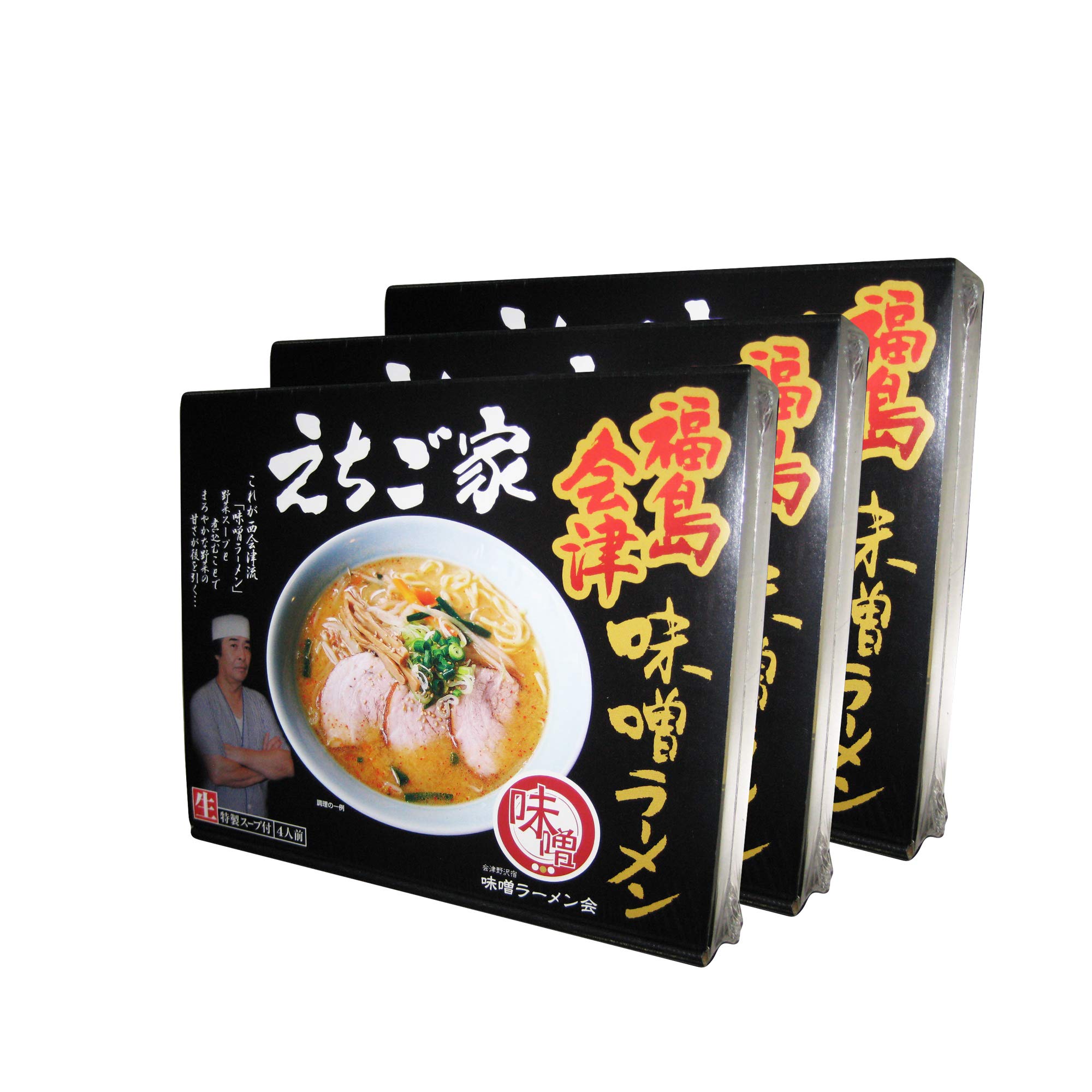 西会津味噌ラーメン えちご家4食×3箱セット