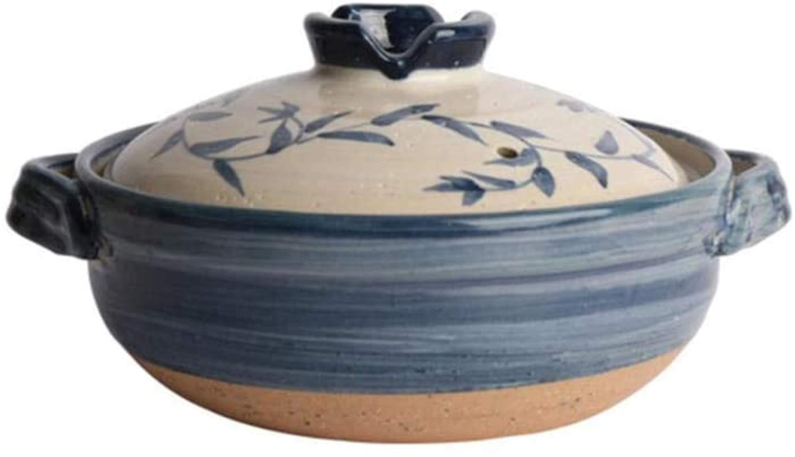 DJJSGSB 炊飯土鍋 土鍋 Cookware Terracotta Casseroleの蓋粘土カセロール - 高温抵抗力がある、健康的で耐久性 (
