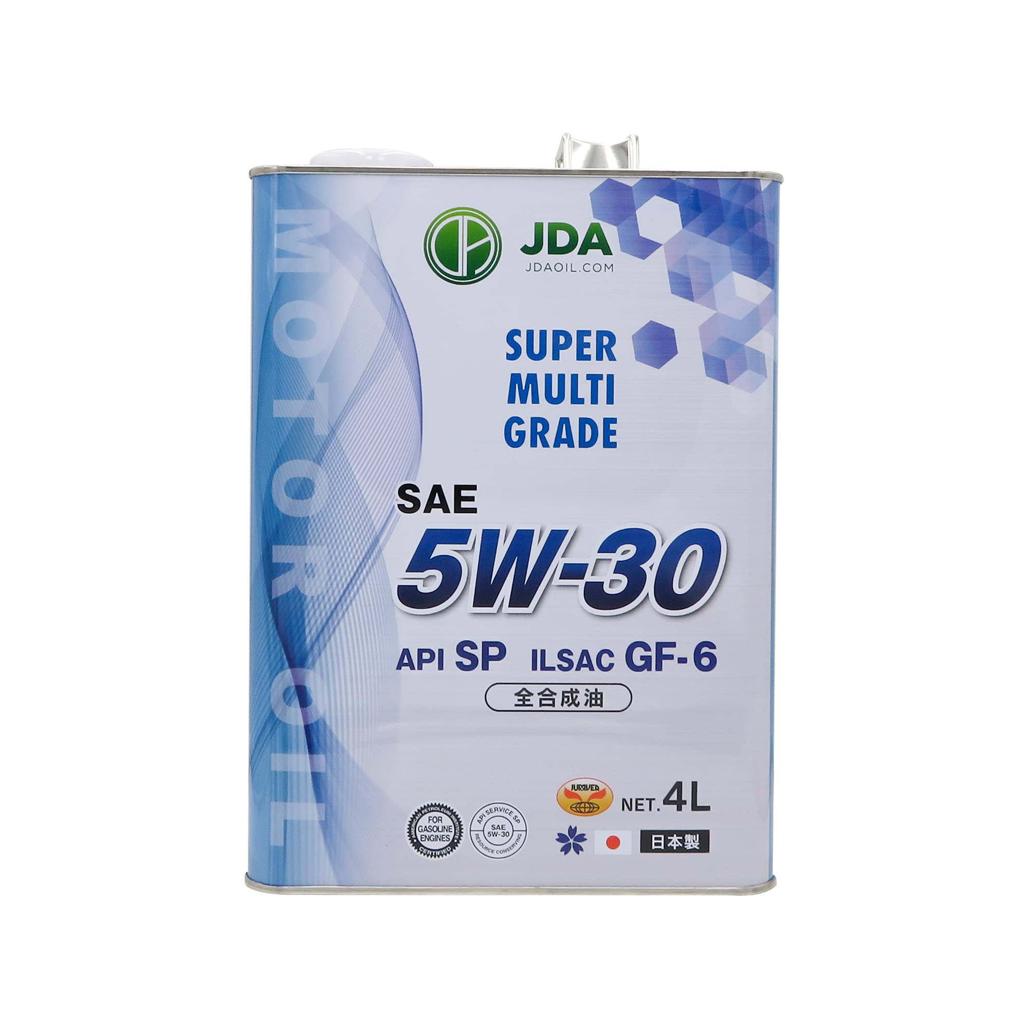 JDA エンジンオイル スーパーマルチグレードエンジンオイル 5W-30 SP/GF-6 4L 全合成基油 (4L)