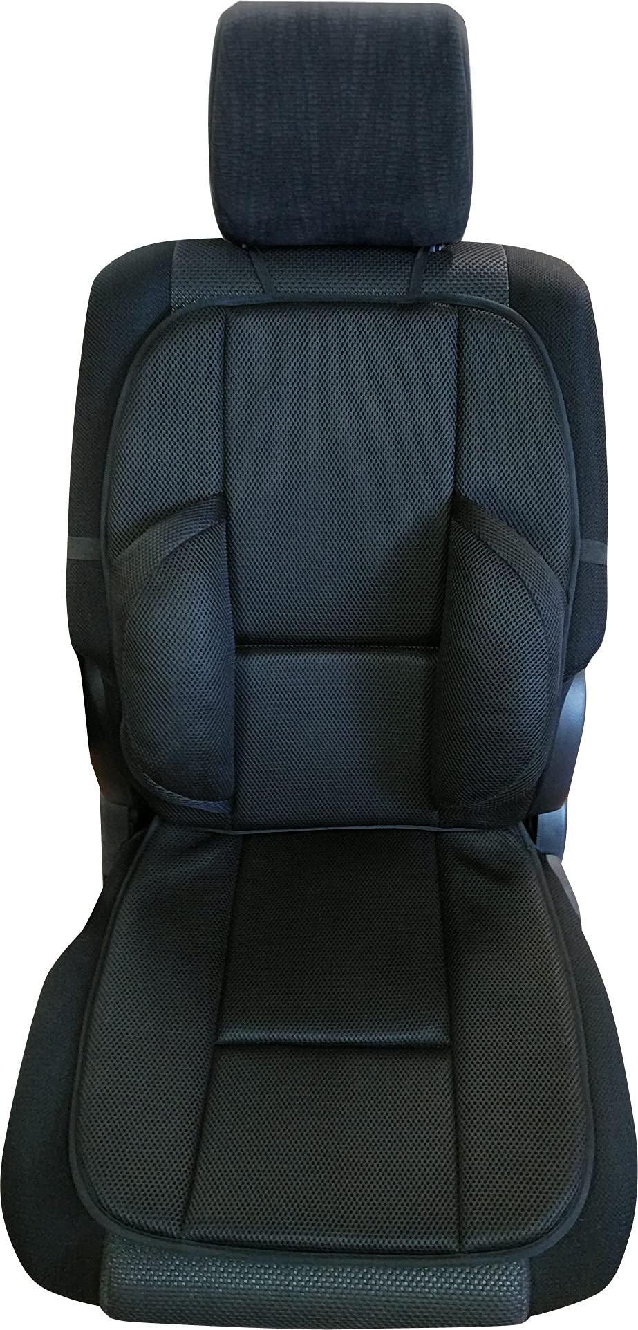 PROUD & DIONE シートカバー クッション カークッション 車用クッション メッシュ 低反発 快適 座席 暑さ対策 ブラック レッド PDC01