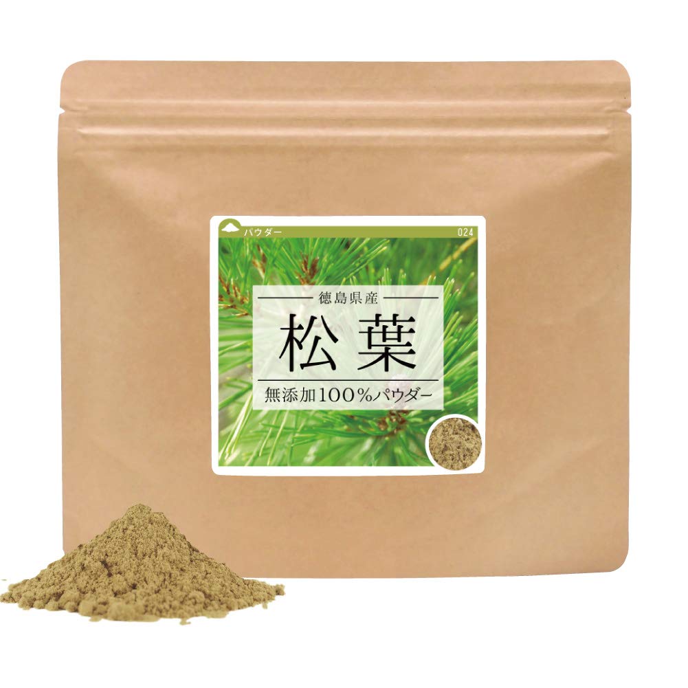 健康・野草茶センター 松葉茶 松の葉 国産 無添加 松葉100％ 粉末 パウダー 健康茶 120g