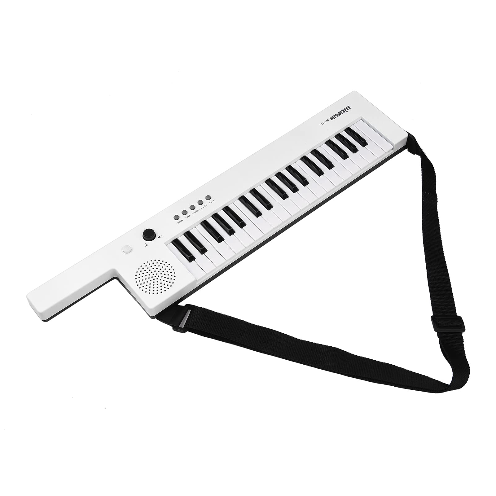 Wuyuzi ミニキーボード付きギター電子ピアノ37キー電子キーボードピアノ充電式子供用ピアノ、ミニキーボード付き電子ピアノ