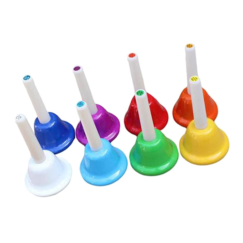 ミュージックベル ハンドベル 初期の音楽教育 楽器玩具 知育玩具 誕生日 8色セット