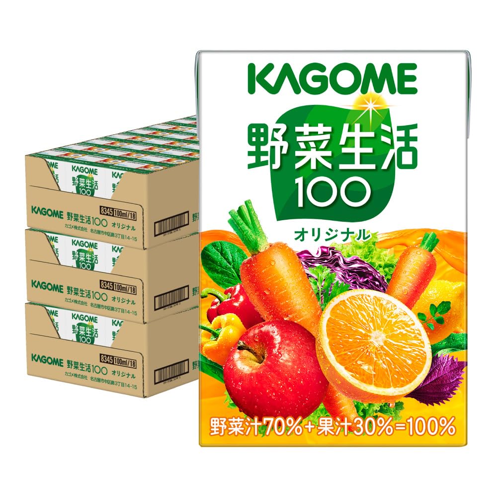 カゴメ 野菜生活 100 オリジナル 100ml 紙パック 36本×3ケース (108本)