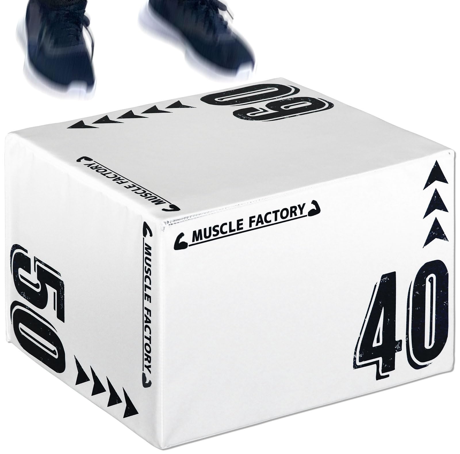 MUSCLE FACTORY プライオボックス ソフト 40×50×60cm プライオメトリクス ボックス 昇降台 ジャンプ台 ステップ台 跳び箱 3